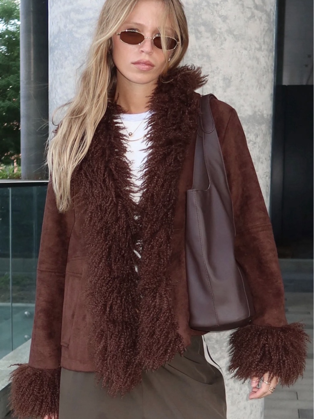 BNWT Ardene Brown Teddy Jacket